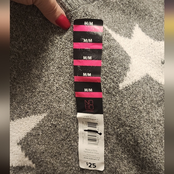 No Bounderies Woman's V-neckline Sweater NWT Suze Medium - Picture 7 of 10